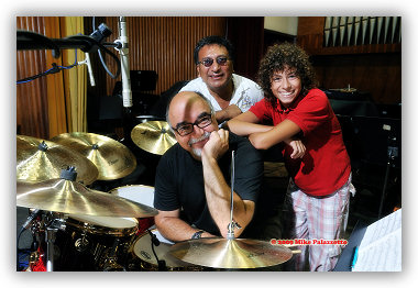 Gianluca Pellerito con Peter Erskine e Alex Acuna