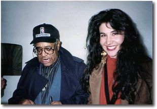 con Dizzy Gillespie - aprile 1991