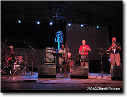 William Parker, Lewis Barnes Rob Brown Hamid Drake - pjoto by Roberto Cifarelli