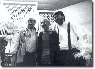 Ira Gitler, Paul Motian e Riccardo Brazzale (photo by Stefano Bazza)